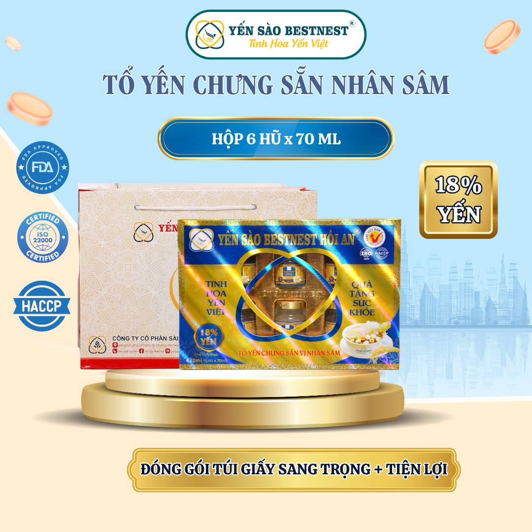 HỘP QUÀ 6 HŨ x 70 ML NHÂM SÂM (2)