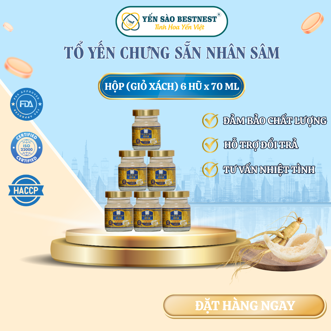 HỘP QUÀ 6 HŨ x 70 ML NHÂM SÂM (3)
